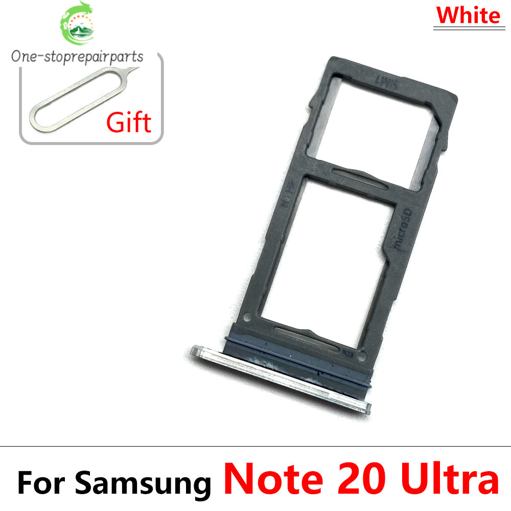 New Sim Card Tray Reader Socket Slot Holder For Samsung Note 10 Plus Lite / Note 20 Ultra Dual SIM Replacement Part Samsung phone repair parts