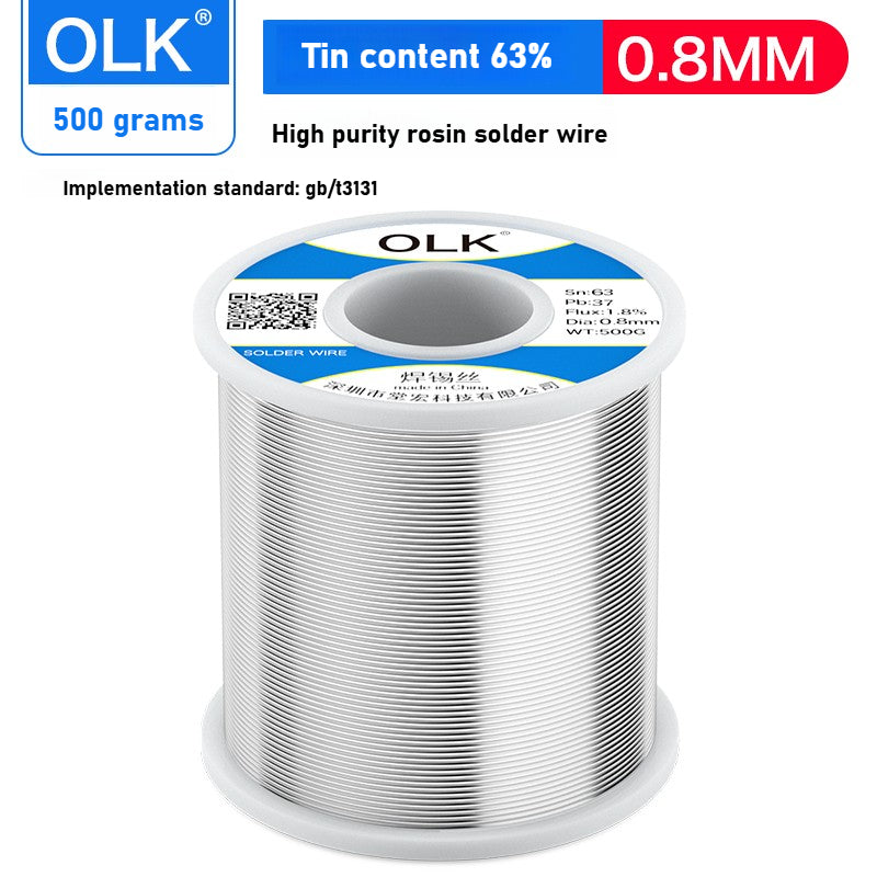 High purity solder wire 63 low temperature with flux rosin core welding household electric soldering iron lead-free solder wire Repair tools