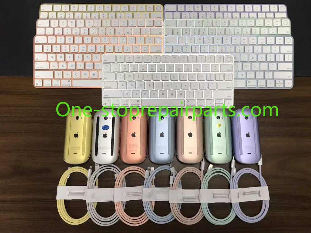 apple Magic Keyboard 3th Gen3 Magic mouse Wireless Bluetooth keyboard Touch ID & Numeric Keypad iMac CL Woven/Braided Lightning to USB-C cable