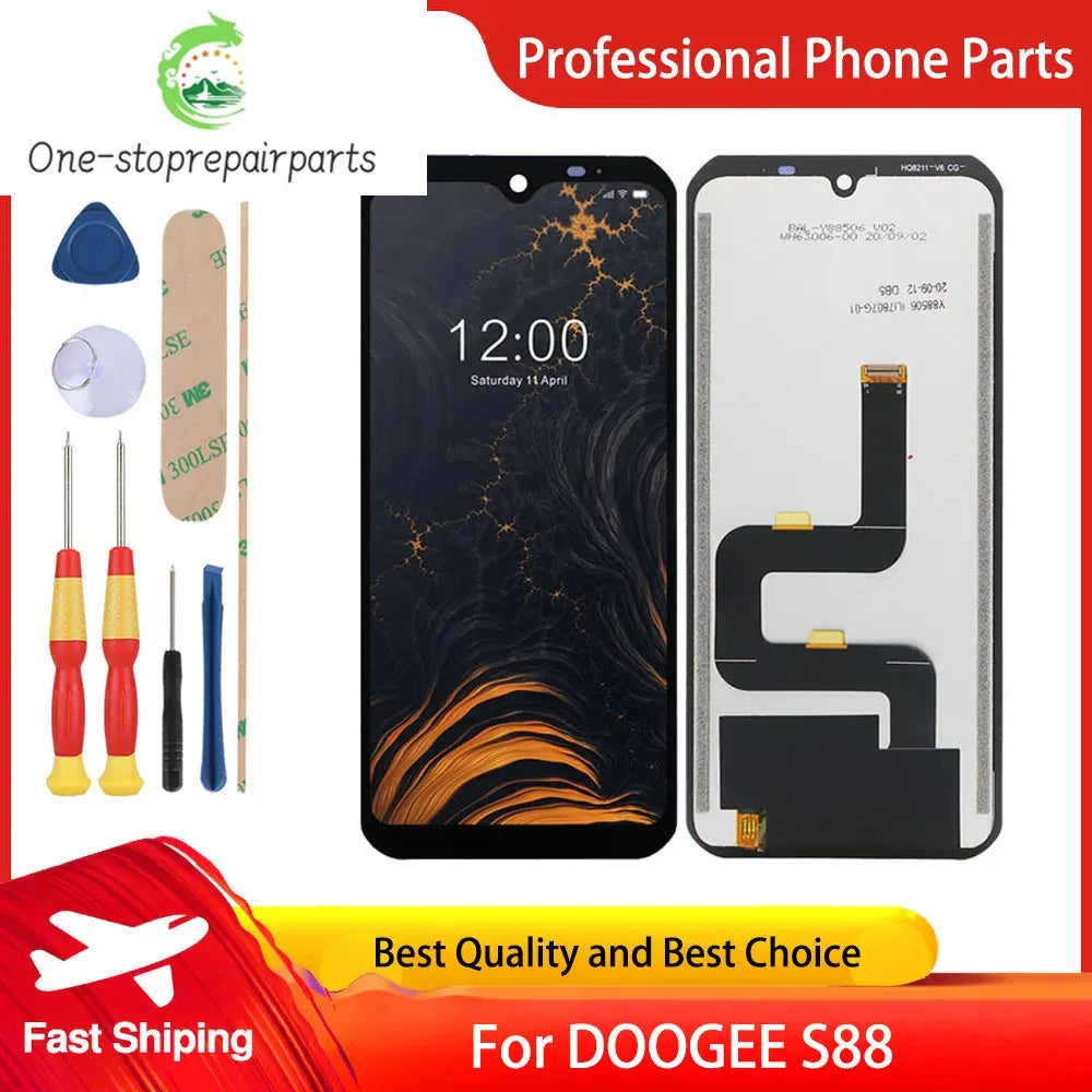 New Original Touch Screen Display LCD Screen For DOOGEE S88 Pro DOOGEE S88 Plus LCD Replacement Parts + Disassemble Tool Doogee phone repair parts