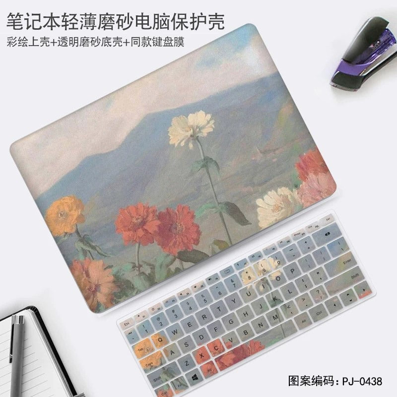 Oil painting wind protective case for Huawei 11 "12" 13 "14" 15 "16" matebook 14 MateBook XPro 16S 13S MateBook D14/SE Honor MagicBook X 15 16 protective case, notebook case film Laptop accessories