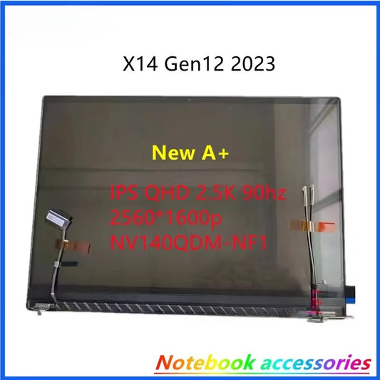 New A+ LCD/LED Screen/Display Assembly 14" IPS QHD 2.5K 90hz 2560*1600 For Machenike Machcreator X14 Gen12 Thunderobot T-book 14 NV140QDM-NF1 Machenike Laptop repair parts