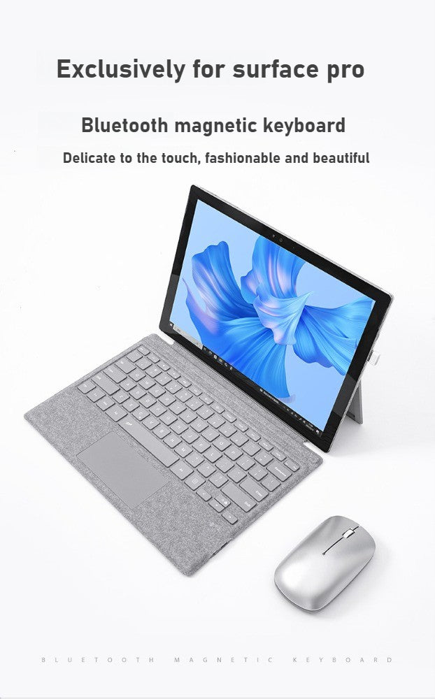 Replacement RGB Backlit Bluetooth Wireless Cover Keyboard For Microsoft Surface Pro 3 4 5 6 7 8 9 12 Pro X Go 1 2 3 Keyboard Backlit Trackpad Wireless