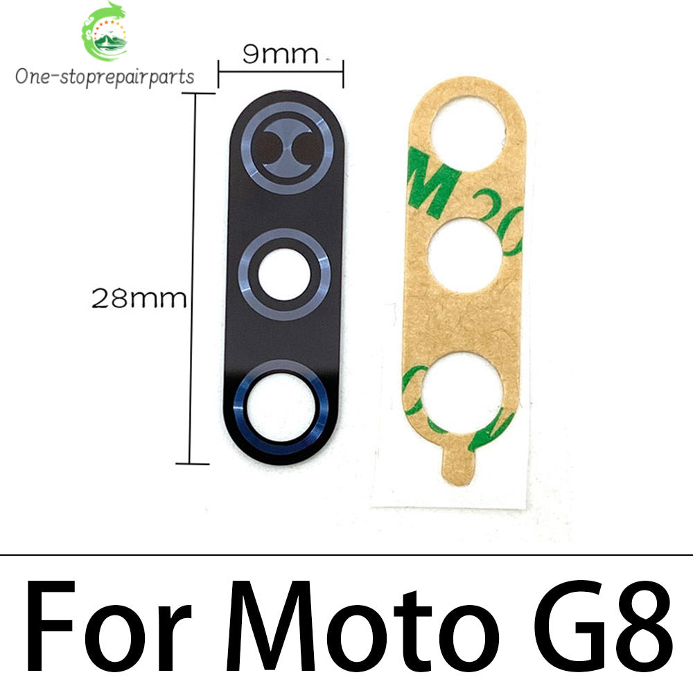 10Pcs/Lot,  Camera Glass For Motorola Moto G8 G9 Plus Play Power Lite Rear Back Camera glass Lens With Glue Adhesive Motorola phone repair parts
