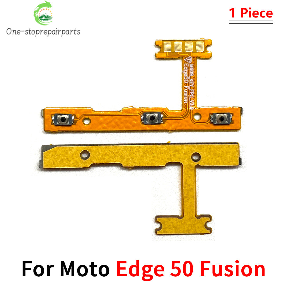 10Pcs/Lot, Power on off Volume Key Button Flex Cable For Motorola For Moto Edge 20 30 Pro Lite 30 40 50 Neo Ultra Fusion Plus Motorola phone repair parts