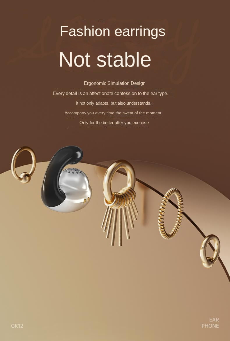 Accessories In-ear Wireless Bluetooth Headset Mini Small Hanging Ear Bone Conduction Painless Concept Long Standby