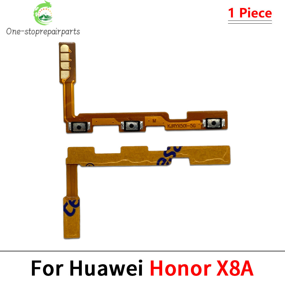 50Pcs, Power On Off Volume Side Button Key Flex Cable For Huawei Honor X5 X6 X6s X6A X6B X7 X7A X7B X8 X8A X8B X9 X9A X9B 4G 5G Huawei phone repair parts