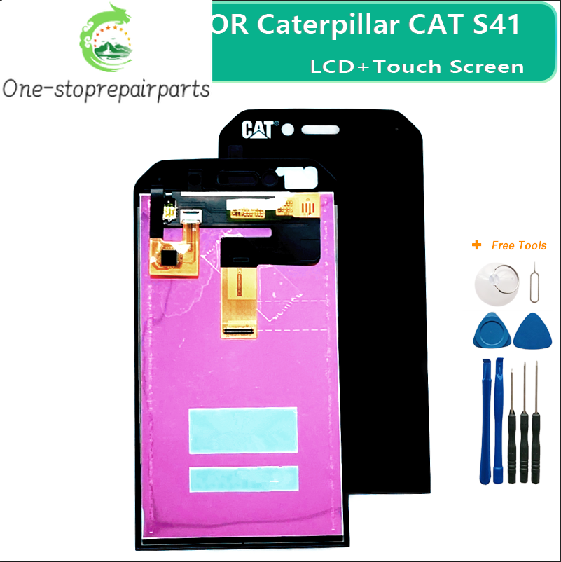 NewFor Caterpillar CAT S41 LCD Display+Touch Screen Digitizer Assembly LCD Replacement Parts For Caterpillar S41 LCD Replacement Other Brand Phone repair parts