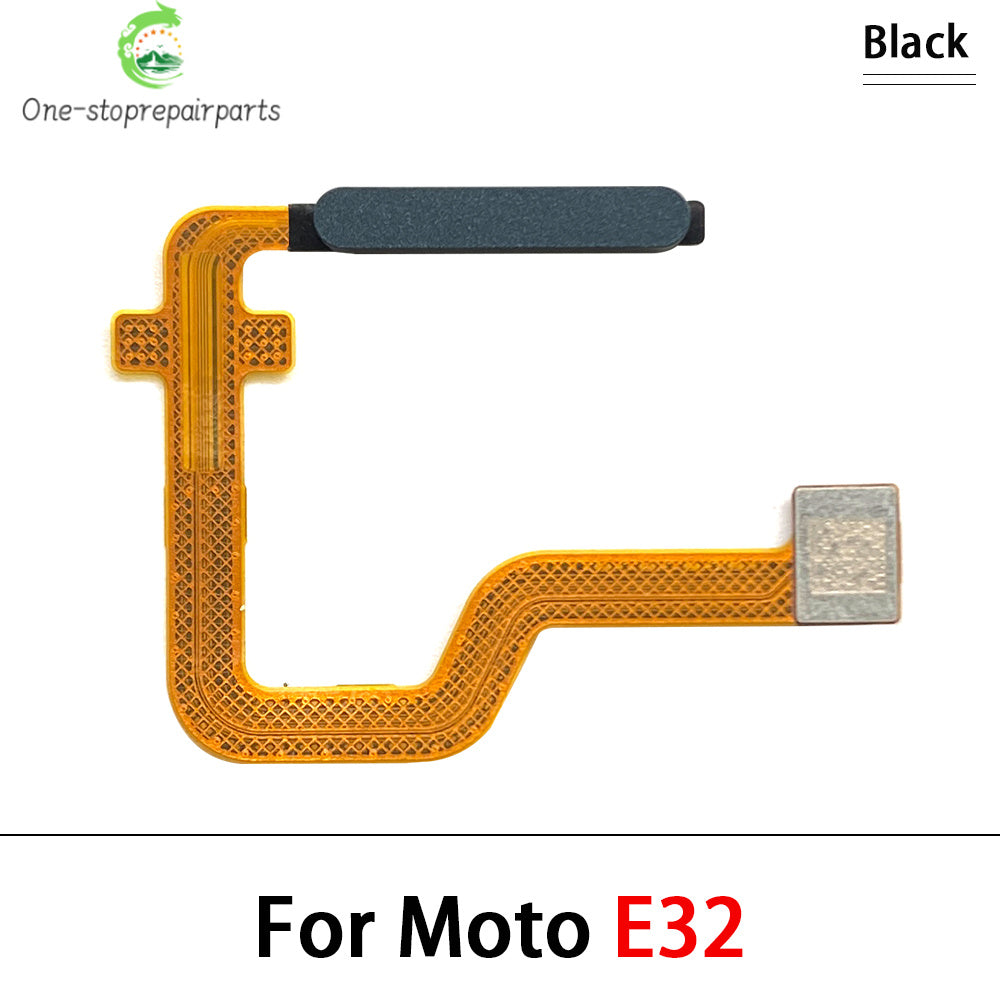 10Pcs/Lot, Home Button FingerPrint Touch ID Sensor Flex Cable For Motorola Moto E20 E32 E40 E6s E7 Plus Power Motorola phone repair parts