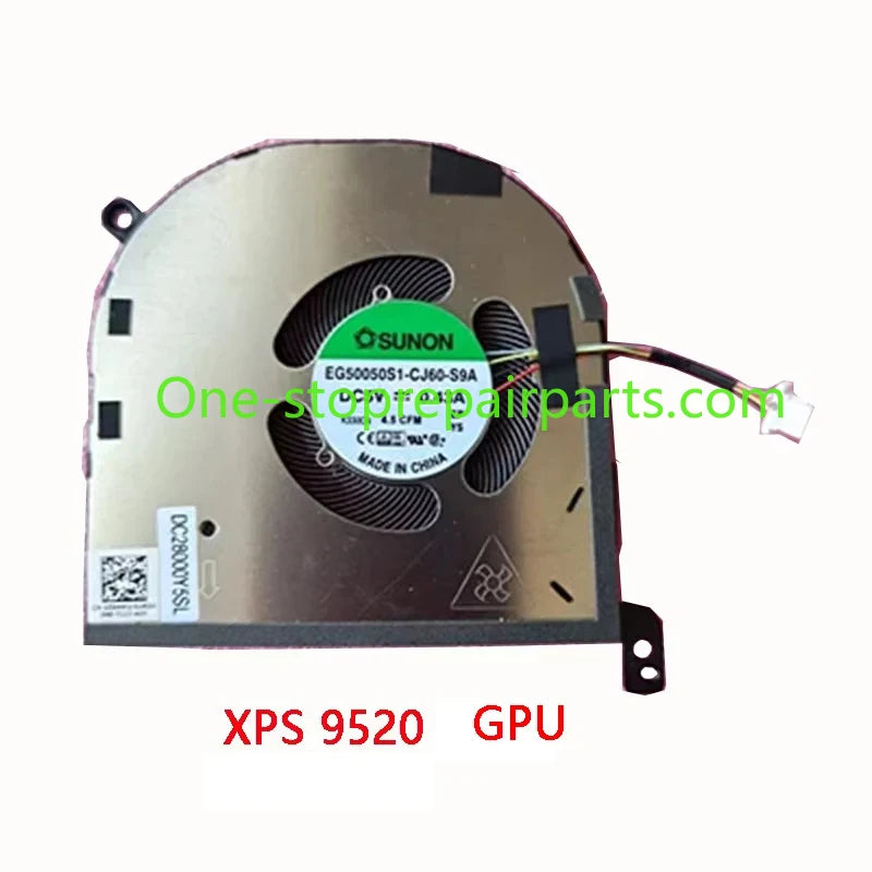 New Original LAPTOP CPU GPU Cooling Fan for DELL XPS 15 9500 9510 9520 Precision 5550 5560 5570 Dell laptop repair parts