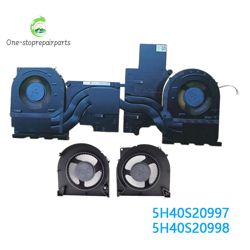 NEW Original Laptop CPU GPU Cooling Fan With Heatsink For Lenovo LOQ 15IRX9 15IAX9 5H40S20997 5H40S20998 Lenovo laptop repair parts