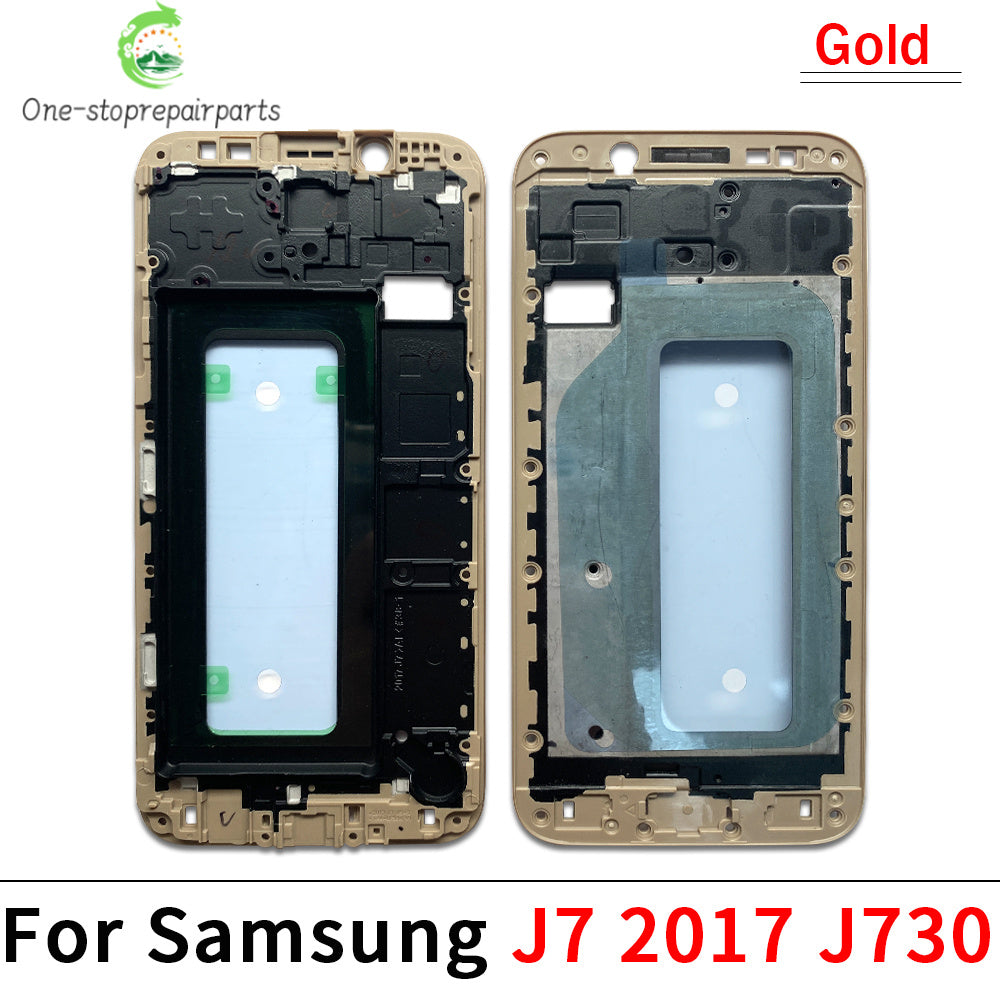 Middle Frame Front Bezel Cover Chassis Housing Back Plate LCD Holder For Samsung J4 J5 J6 J7 Prime Plus Core 2017 J530 J730 J610 Samsung phone repair parts