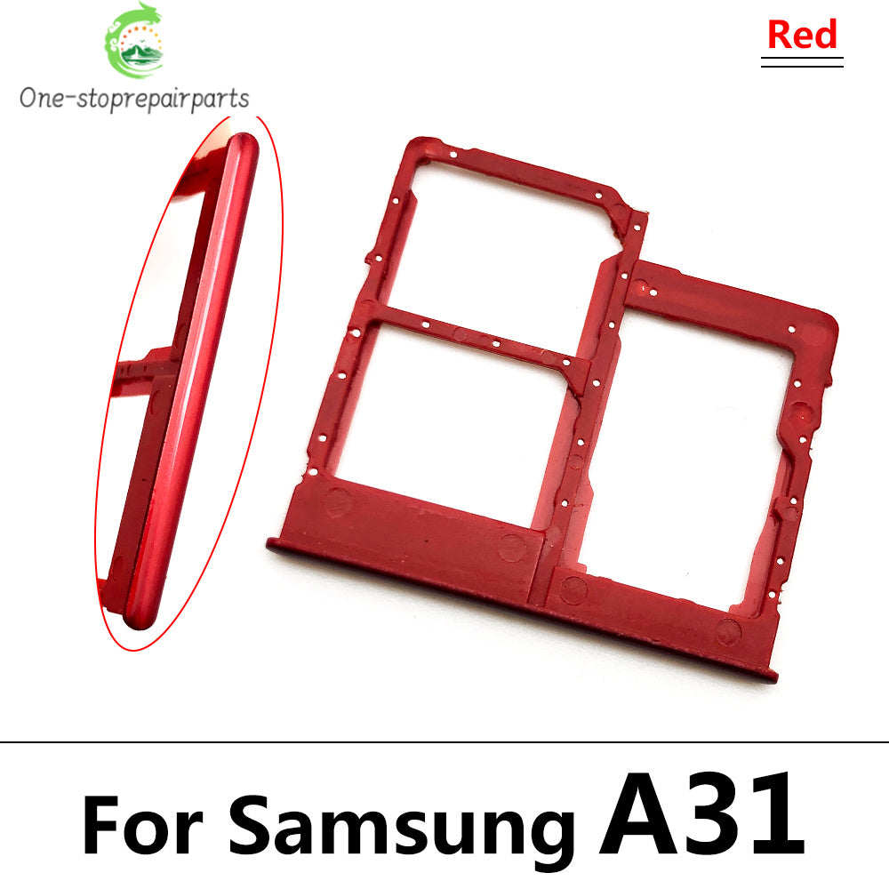10Pcs/Lot,  For Samsung A12 A125F A31 A315F A51 A515F A71 A715F SIM Card Tray Slot Holder Replacement Parts Dual Samsung phone repair parts