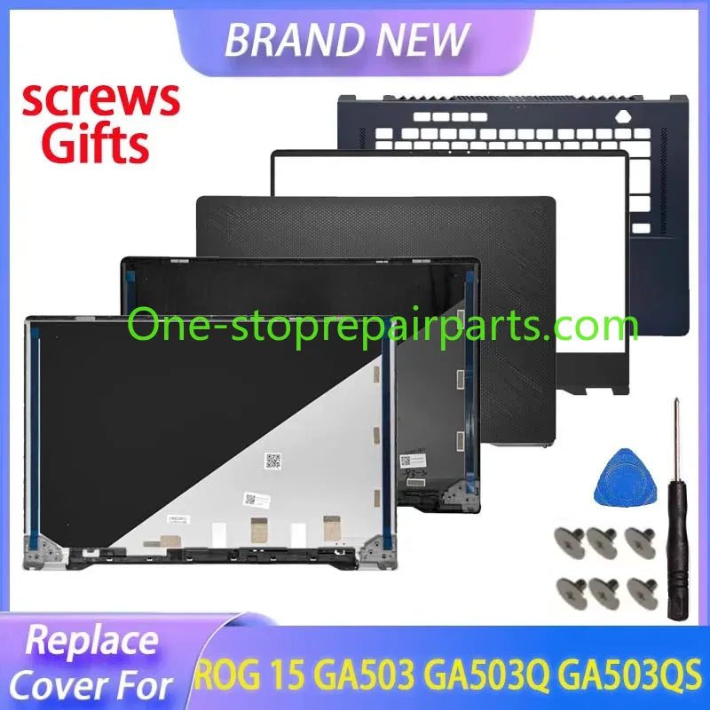 Repalce Cover For ROG Zephyrus G15 GA503 GA503Q GA503QM GA503QR GA503QS GU603H/Z/V 2022 LCD Back Cover Front Bezel Palmrest Upper Top Case Housing Shell ASUS laptop repair parts