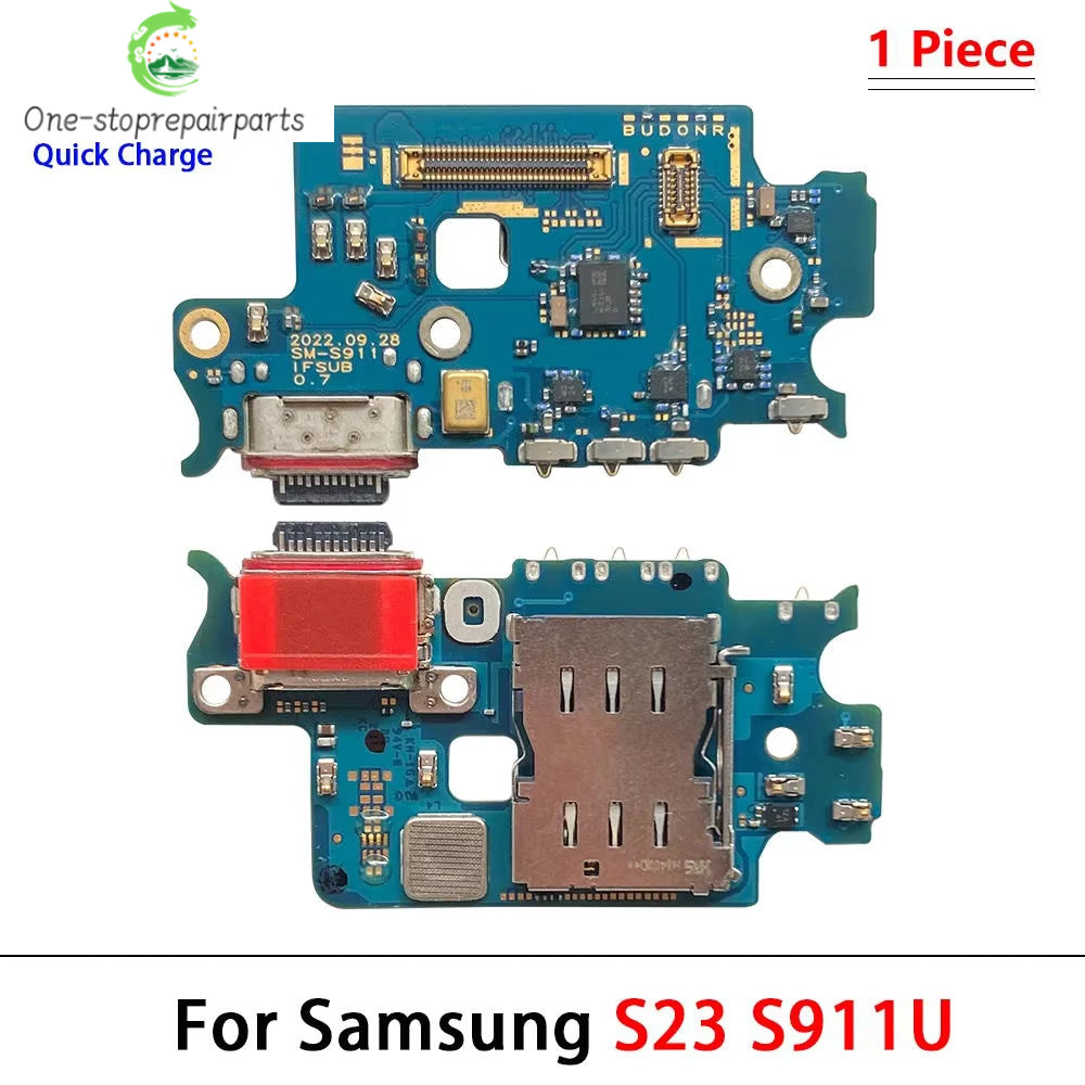 USB Charging Board Port Dock Charger Connector Microphone Flex Cable For Samsung S22 S23 Plus Ultra 5G S908B S901B S906B 5G Samsung phone repair parts