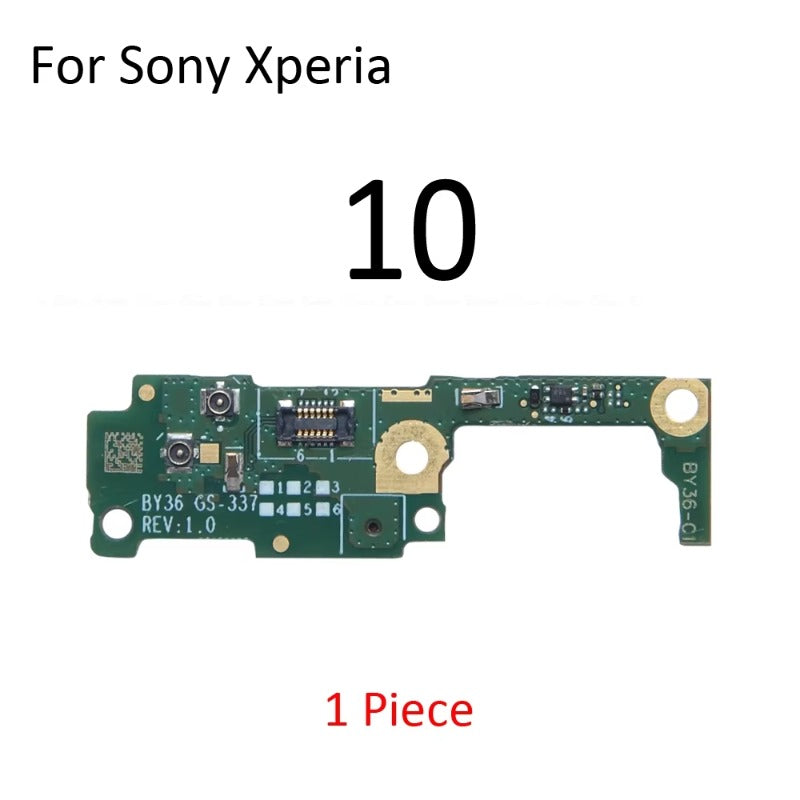 Microphone Mic Module Board SIM SD Card Reader Holder Flex Cable Replacement Parts For Sony Xperia 1 5 10 Plus II III IV Sony phone repair parts
