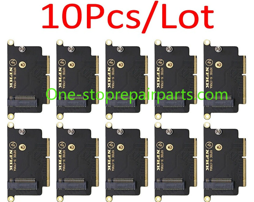 10Pcs/Lot M.2 NVME SSD Adapter for Macbook A1708 Laptop NVMe PCIe M2 NGFF SSD Adapter Riser Card 2016 2017 Year Macbook repair parts