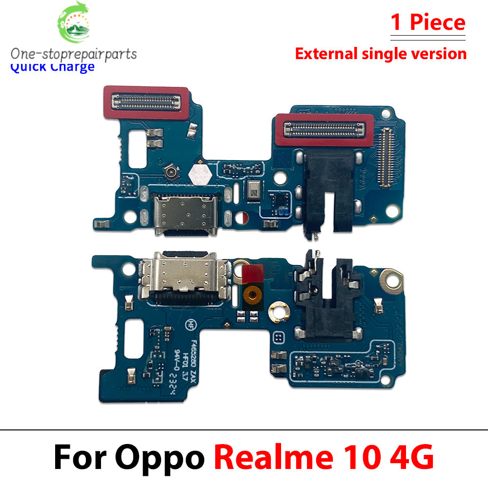 New For OPPO Realme 8 8i 10 11 12 14 Pro Plus Note 50 60 4G 5G USB Charge Port Jack Dock Connector Charging Board Flex Cable Realme phone repair parts