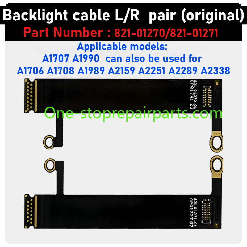 MacBook lcd display backlight flex cable For A1706 1707 A1708 1990 1989 2251 2141 2159 2337 A2338 A2485 A2780 A2991 A2442 A2779 A2918 A2992 821-00602 821-01270 821-01317 821-01228 821-02251 821-03777 821-03044 camera ribbon cable Macbook repair parts
