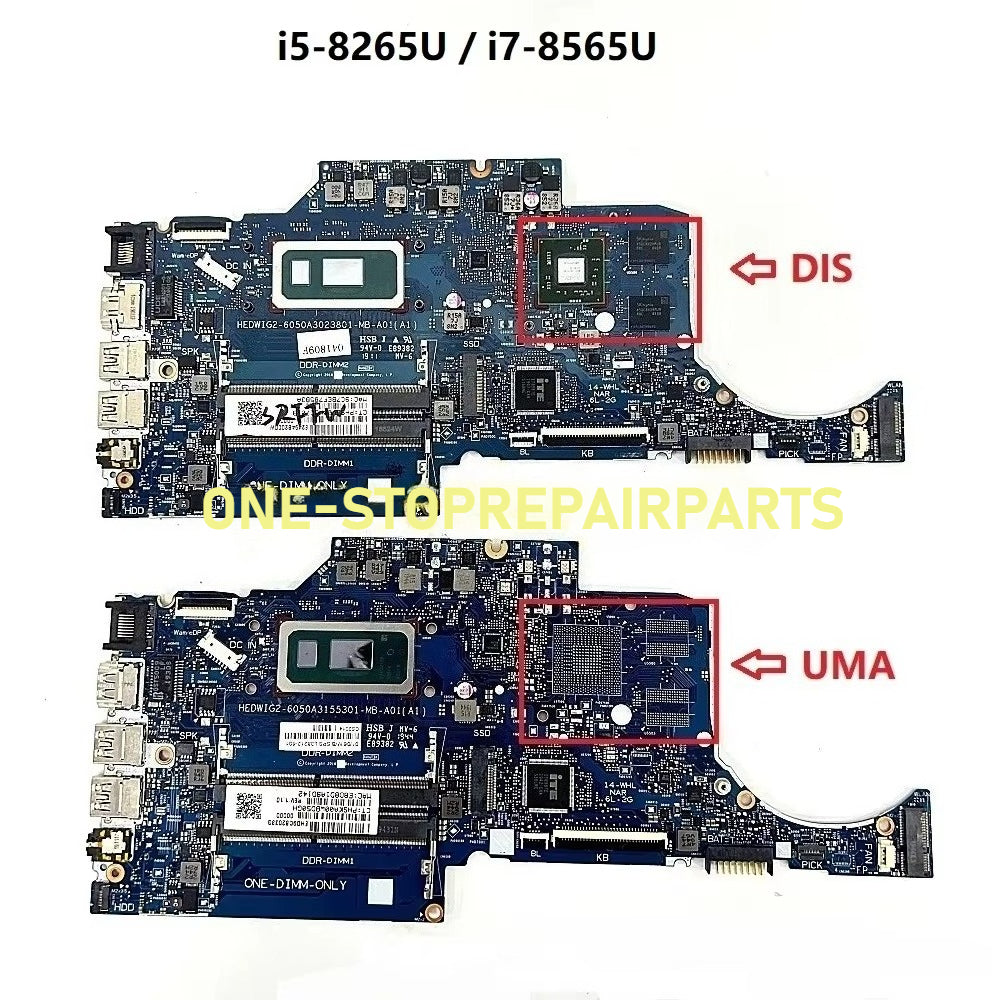 For HP 14-CK 14-CF 240 G7 Motherboard L38210-601 L38212-601 L56990-001 6050A3155301 6050A3155201 6050A3023801 i3 i5 i7 CPU HP laptop repair parts