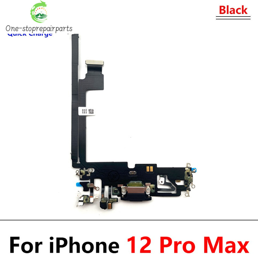 New For iPhone 11 12 13 14 15 Pro 11Pro 12Pro 13Pro Max Mini Plus USB Charger Charging Dock Port Connector Microphone Flex Cable  iPhone phone repair parts