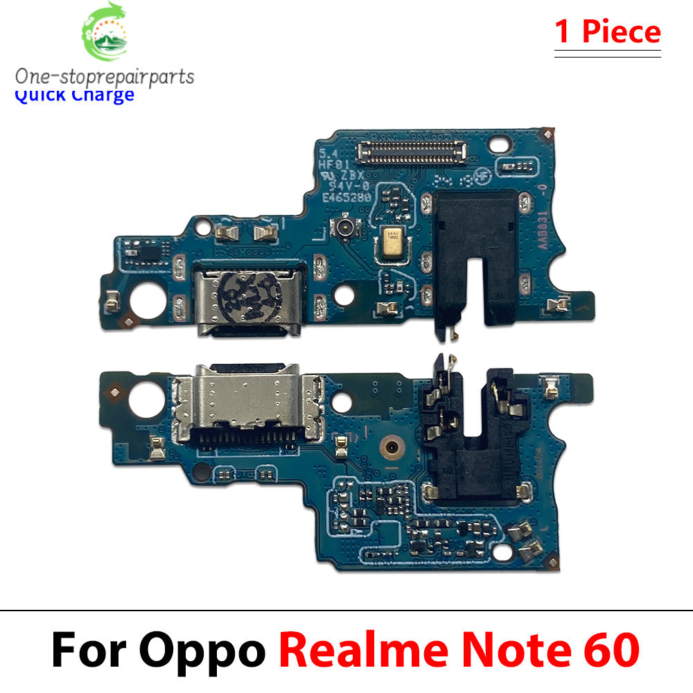 New For OPPO Realme 8 8i 10 11 12 14 Pro Plus Note 50 60 4G 5G USB Charge Port Jack Dock Connector Charging Board Flex Cable Realme phone repair parts