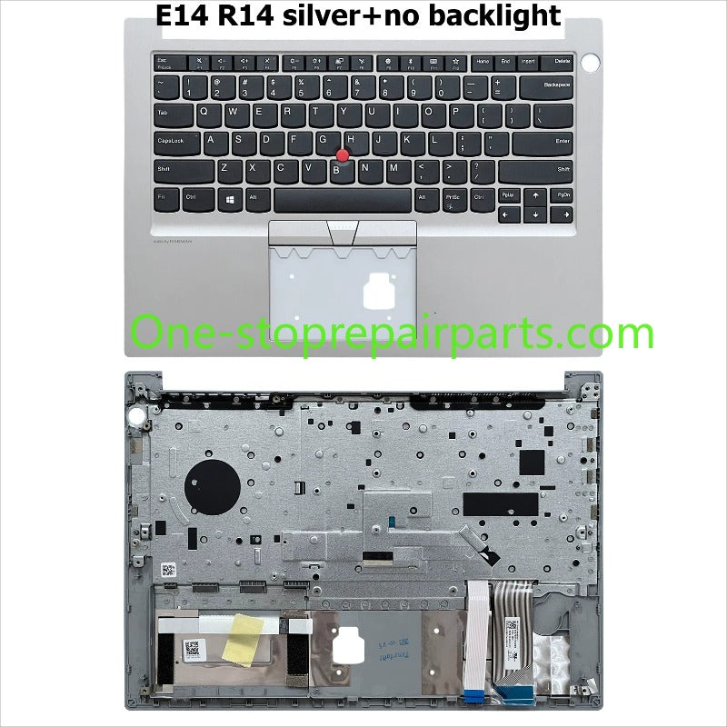 Upper case keyboard for Thinkpad E14 R14 2nd E15 S3 gen2 GEN3 GEN4 topcase palmrest C cover 5M11A35060 5M11A35548 5M11A35336