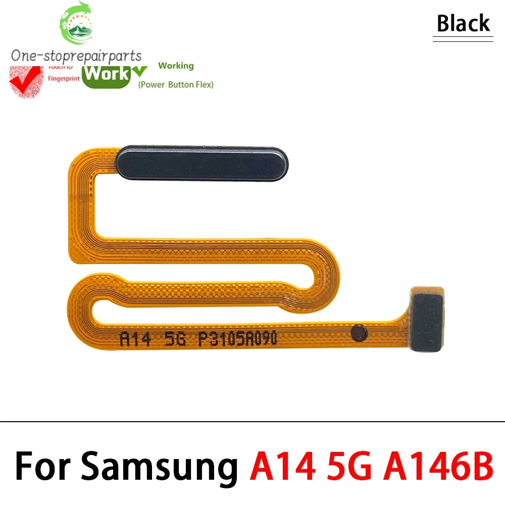 Fingerprint Sensor Flex Touch ID + Power On / Off Button Key Flex Cable For Samsung A12 A13 A14 A15 A16 A17 A22 A23 A25 A26 A32 Samsung phone repair parts