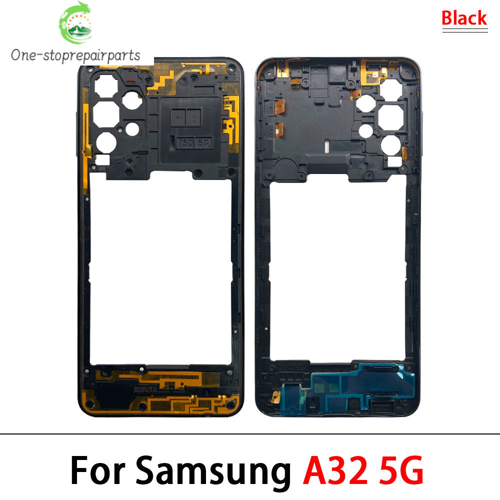 10Pcs, New For Samsung A22 A32 4G 5G A225F A226B A325F A326B Housing Middle Frame Bezel Middle Plate Cover Samsung phone repair parts