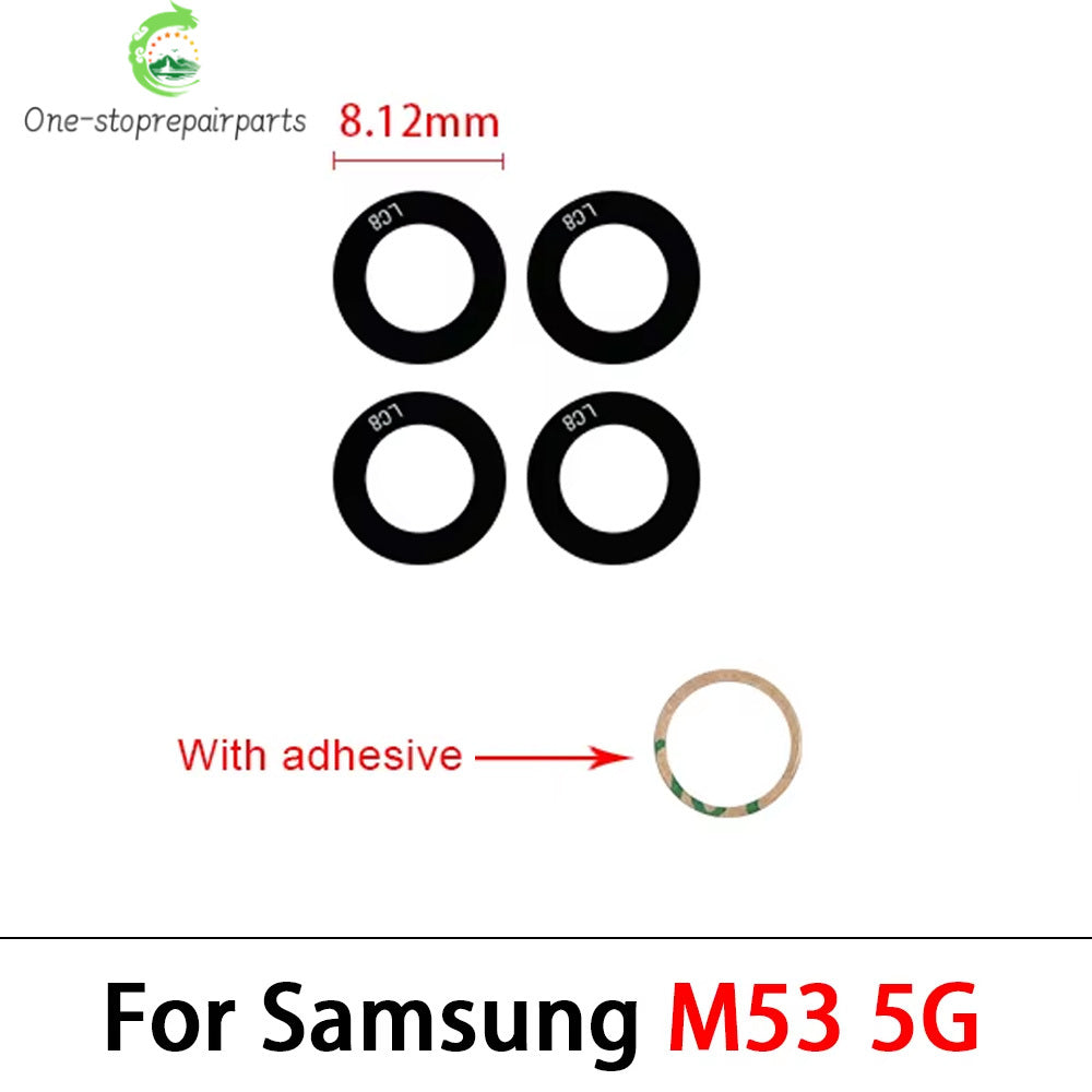 10Pcs Back Rear Camera Glass Lens Cover With Adhesive For Samsung M10 M20 M30 M40 M12 M21 M21s M31 M31s M51 M32 M22 M14 M54 M53 Samsung phone repair parts