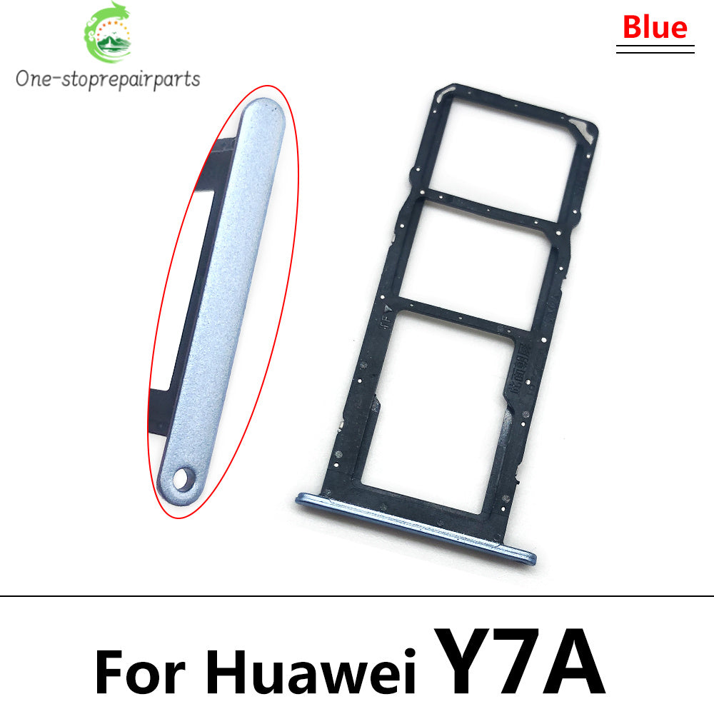 New For Huawei Y6S Y7A Y9S Micro Nano SIM Card Holder Tray Slot Holder Adapter Socket Huawei phone repair parts