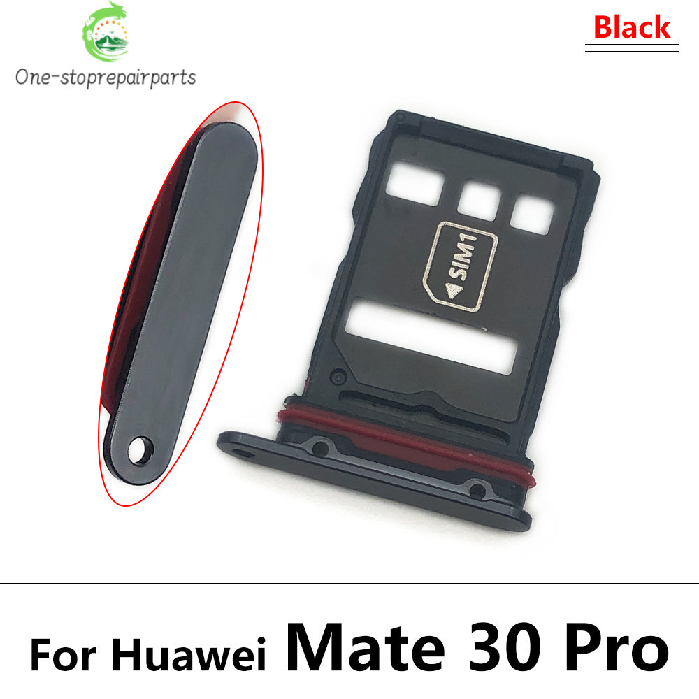 For Huawei Mate 20 Lite 30 Pro X 20X Micro Nano SIM Card Holder Tray Slot Holder Adapter Socket Huawei phone repair parts