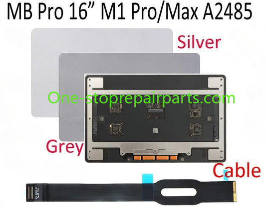 New A2485 Trackpad for Macbook 16.2" M1 Pro/Max Froce Touch Touchpad with Flex Cable MK1E3 MK1H3 EMC3651 Macbook repair parts
