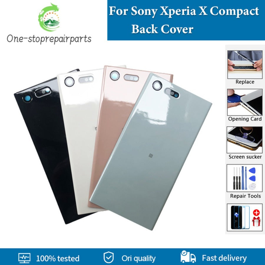 AAA+ quality Battery Cover For Sony Xperia X Compact Back Cover Rear Door For Sony Xperia X mini Back Cover Housing Door Replace Sony phone repair parts