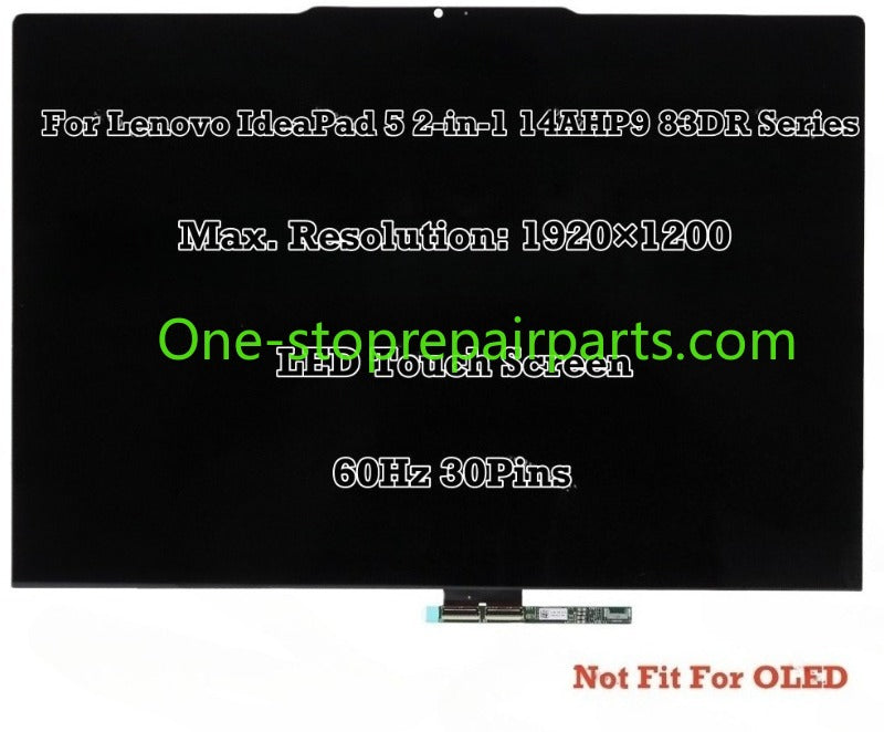 LCD screen For Lenovo IdeaPad 5 2-in-1 14AHP9 83DR Series 5D10S40069 5D10S40070 5D10S40068 5D10S40072 5D10S40073 5D10S40071 FHD+ LCD Screen Complete Assembly  Lenovo laptop repair parts