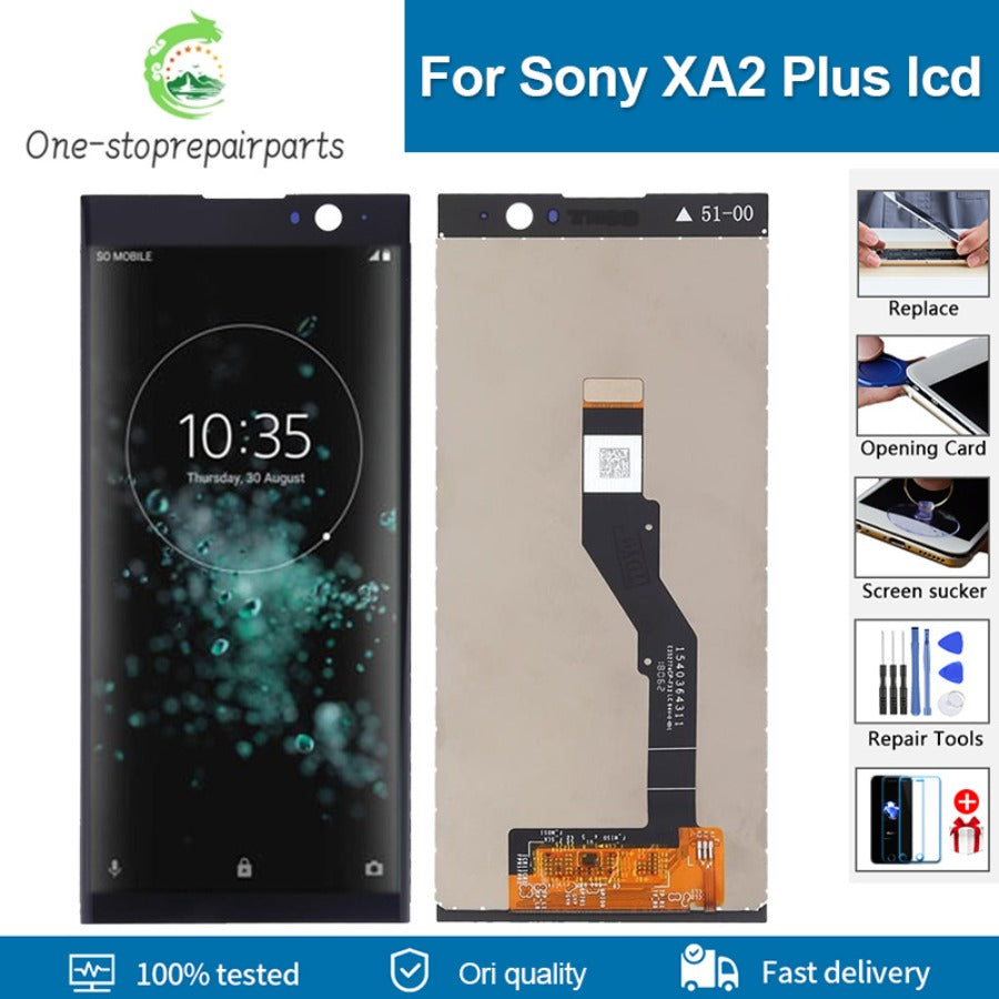6.0" lcd For SONY Xperia XA2 Plus LCD Display Touch Screen Digitizer Replacement LCD For SONY Xperia XA2 Plus Display With Frame Sony phone repair parts