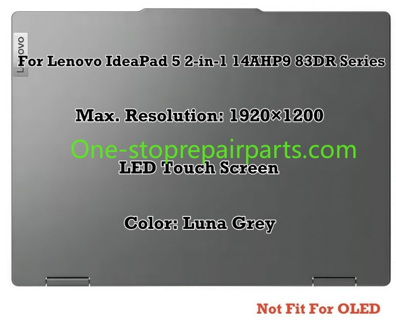 LCD screen For Lenovo IdeaPad 5 2-in-1 14AHP9 83DR Series 5D10S40069 5D10S40070 5D10S40068 5D10S40072 5D10S40073 5D10S40071 FHD+ LCD Screen Complete Assembly  Lenovo laptop repair parts