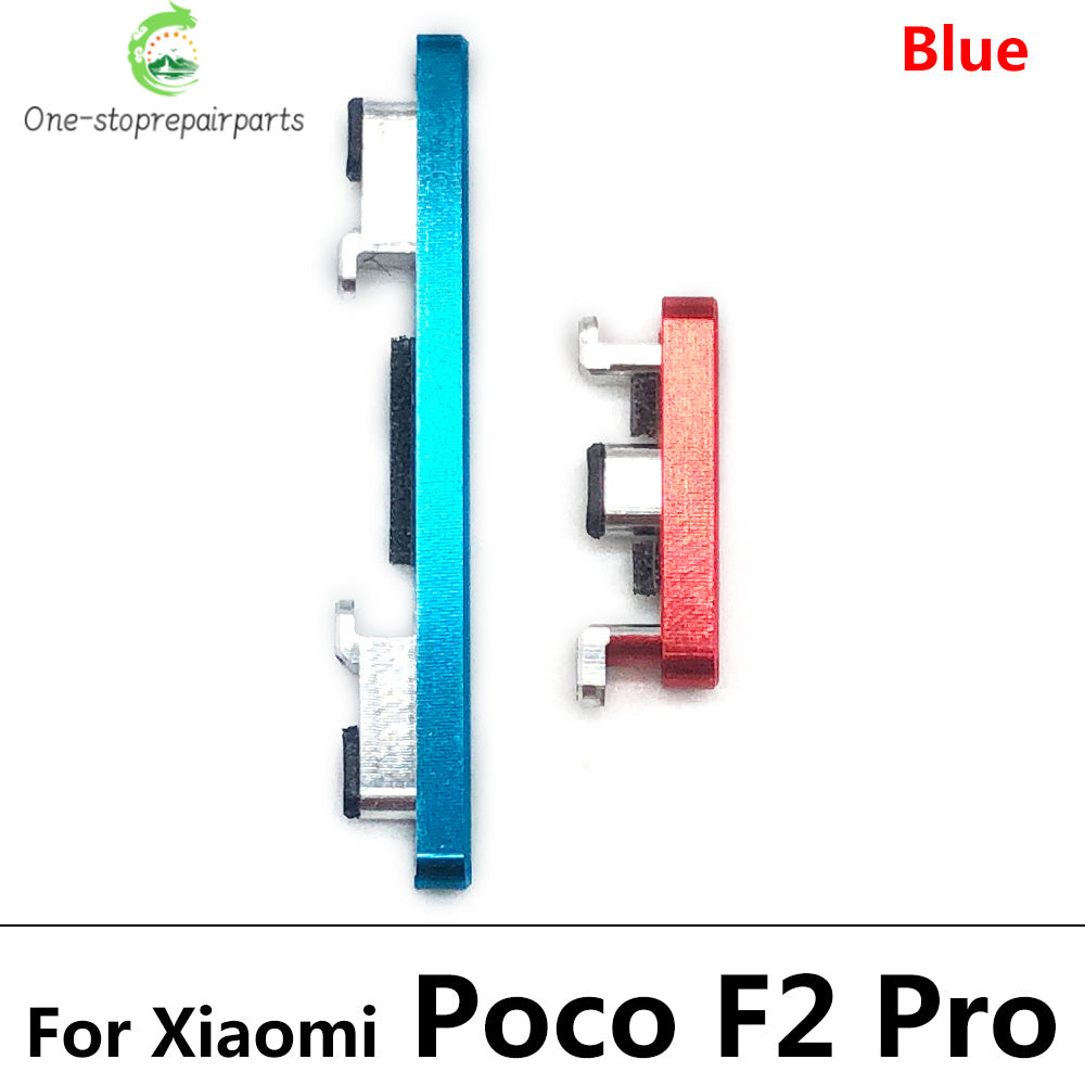 10Pcs/Lot, Side Keys Power and Volume Buttons For Xiaomi Poco F1 F2 Pro F3 F4 5G Replacement Parts  Xiaomi  Xiao mi phone repair parts