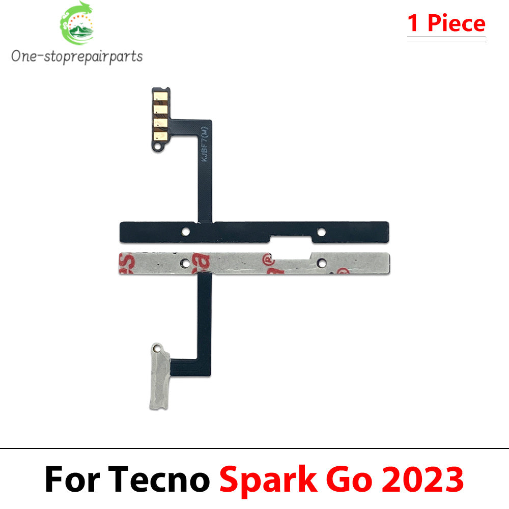 Power on off Volume Key Button Flex Cable For Infinix Tecno Spark 7 8 8C 10 10C 20 20C 30C Pro Go 2020 2022 2023 2024  infinix phone repair parts