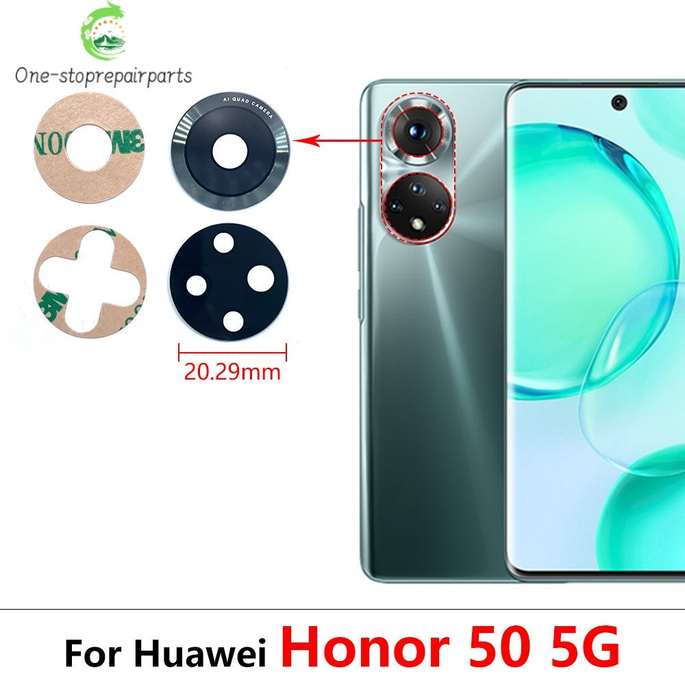 Rear Back Camera Glass Lens For Huawei Honor 50 60 70 80 90 Pro Se Lite 4G 5G With Adhesive Huawei phone repair parts