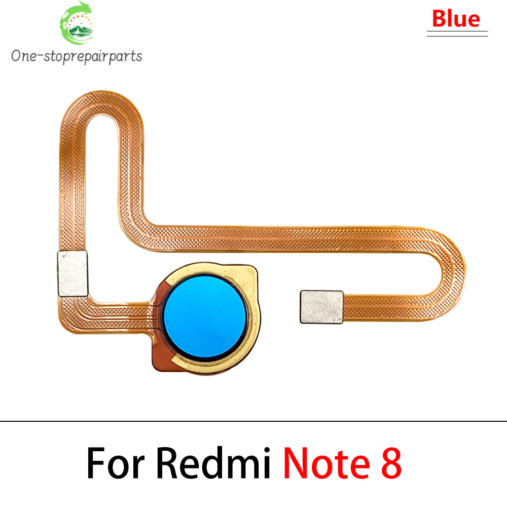 10Pcs, New For Xiaomi Redmi Note 8T 8 9s 9 Pro Home Button FingerPrint Touch ID Sensor Flex Cable Ribbon Replacement Parts  Xiaomi  Xiao mi phone repair parts