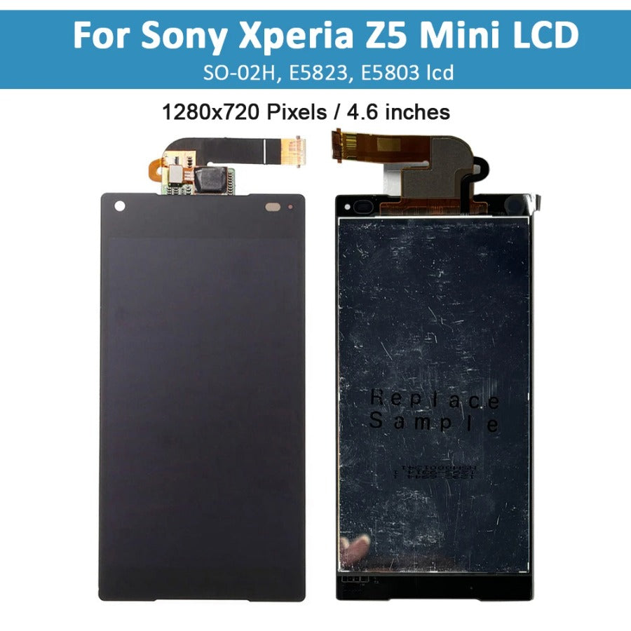 4.6" Original Display For SONY Xperia Z5 Compact LCD Touch Screen Digitizer Assembly Replacement For Sony Z5 Mini LCD With Frame Sony phone repair parts