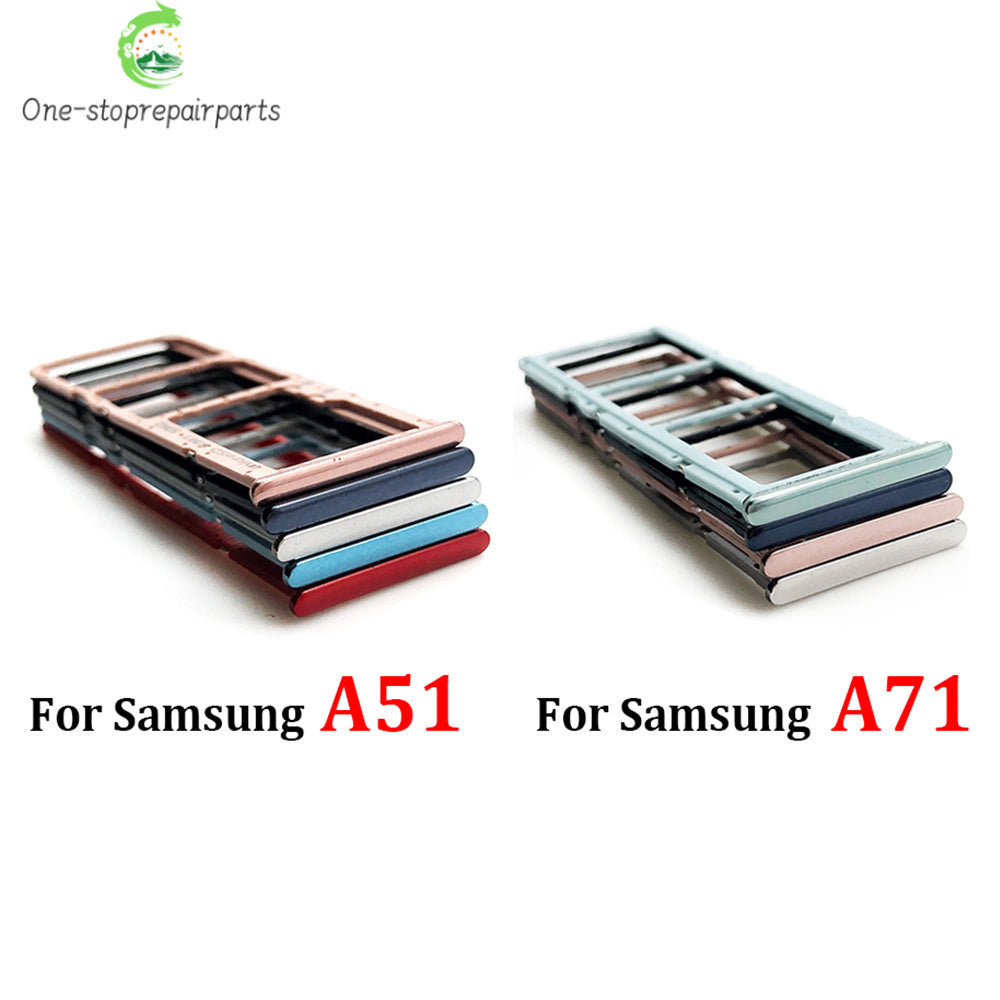 For Samsung  A51 A515F A515 A71 A715F A715 SIM Card Tray Slot Holder Adapter Accessories
