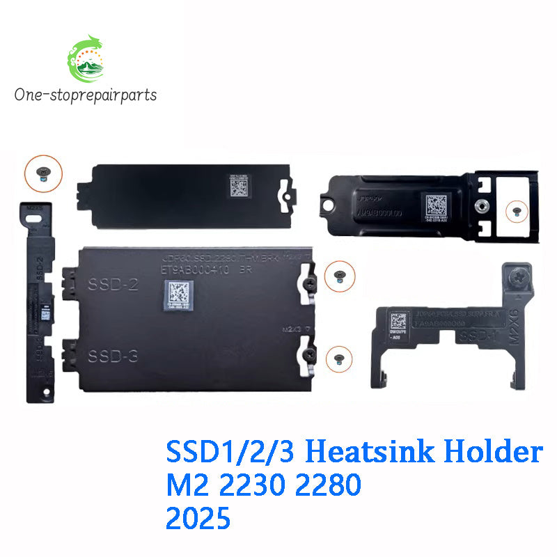New Original Laptop SSD 2280 Bracket Heatsink Plate For DELL Alienware 16 18 Area-51 M2 SSD1/2/3 2230 to 2280 Dell laptop repair parts
