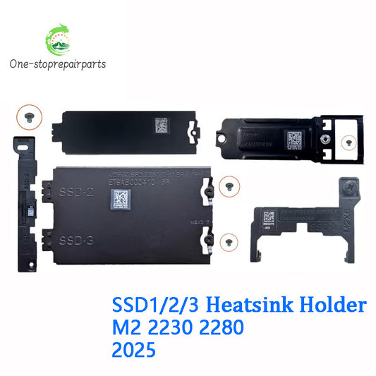 New Original Laptop SSD 2280 Bracket Heatsink Plate For DELL Alienware 16 18 Area-51 M2 SSD1/2/3 2230 to 2280 Dell laptop repair parts