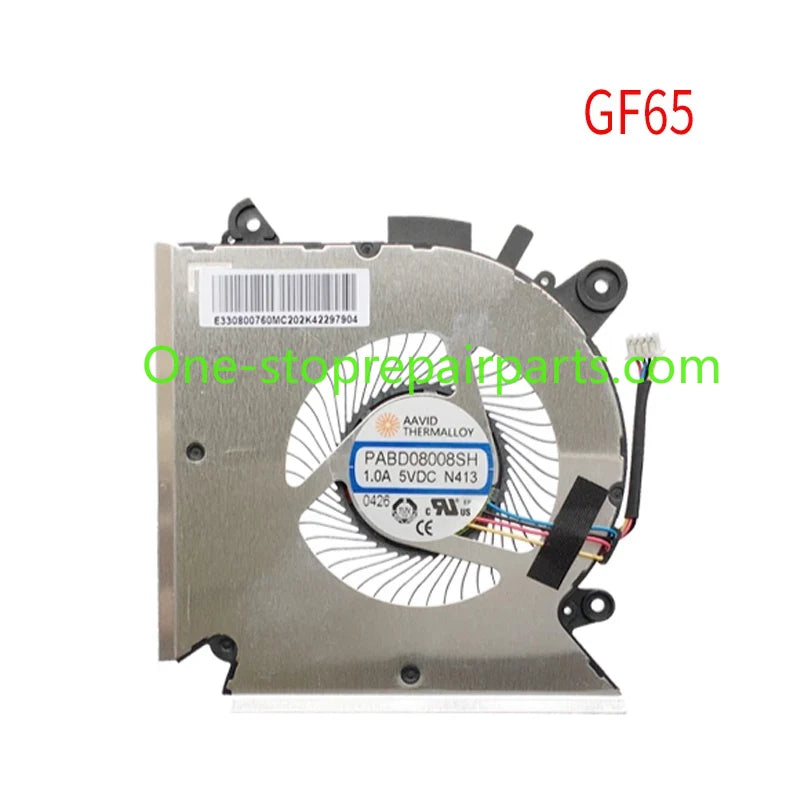 Laptop CPU Cooling Fans for MSI GF63/65/66/76 GL66 WF65 MS-16R1/R2/R5 16W1 N413 N433 N477 N460 PABD08008SH N413 E322500300A New MSI laptop repair parts