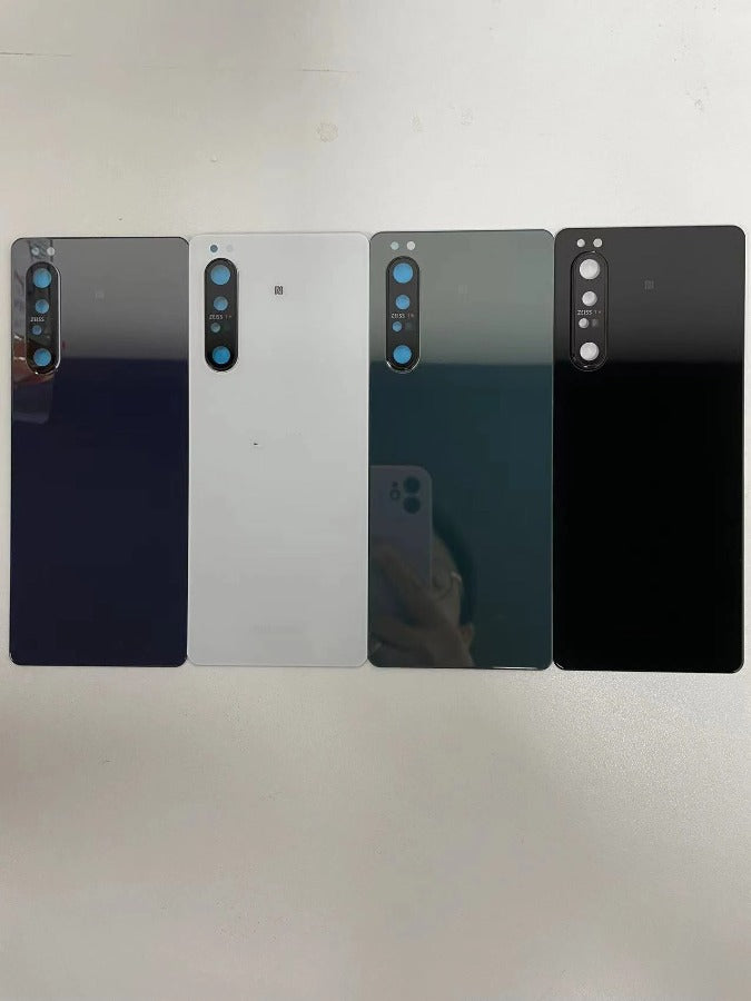 Original New For Sony Xperia 1 II Back Battery Cover Glass Housing Rear Door Case Parts With Camera Lens Replacement Sony phone repair parts