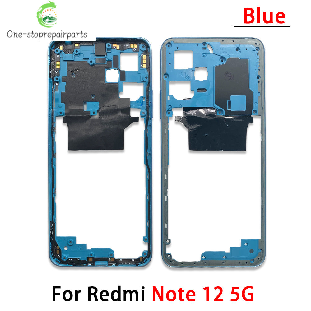 For Xiaomi Redmi Note 12 4G / Note 12 5G / Note 12 Pro 4G 5G / Note 12s Middle Frame Holder Housing Replacement Parts  Xiaomi  Xiao mi phone repair parts