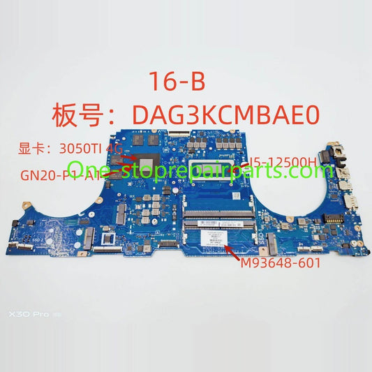 Motherboard for For HP TPN-Q265 16-B M93648-601 DAG3KCMBAE0 SRLCY RTX 3050TI 4GB I5-12500H WIN main system board