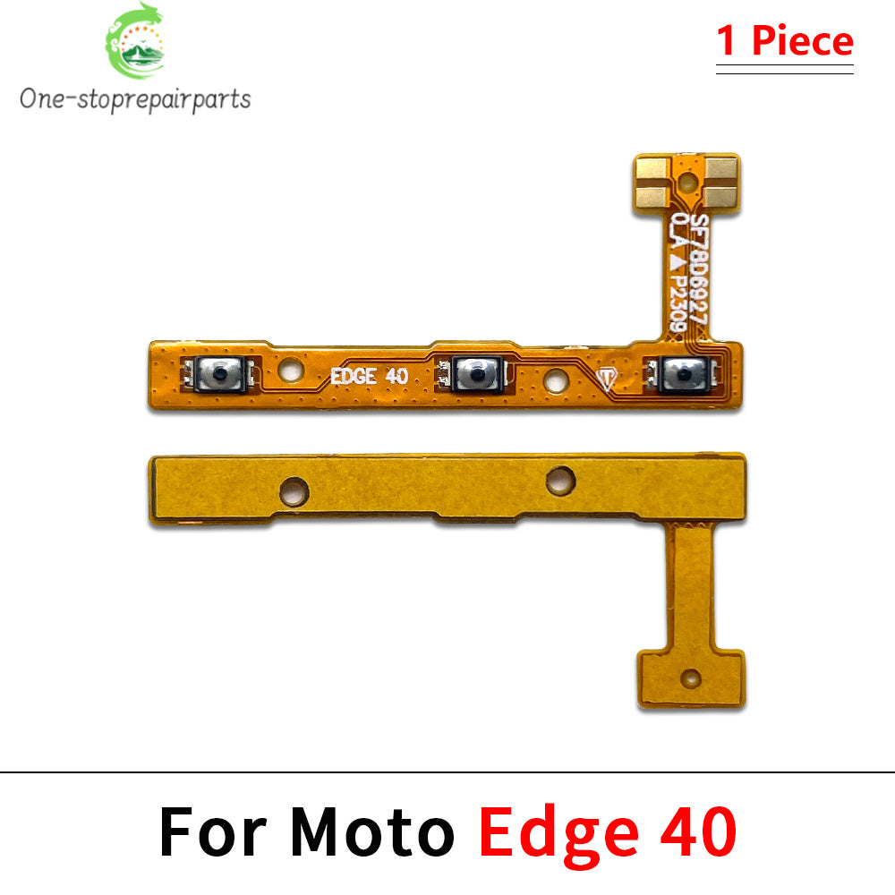 10Pcs/Lot, Power on off Volume Key Button Flex Cable For Motorola For Moto Edge 20 30 Pro Lite 30 40 50 Neo Ultra Fusion Plus Motorola phone repair parts